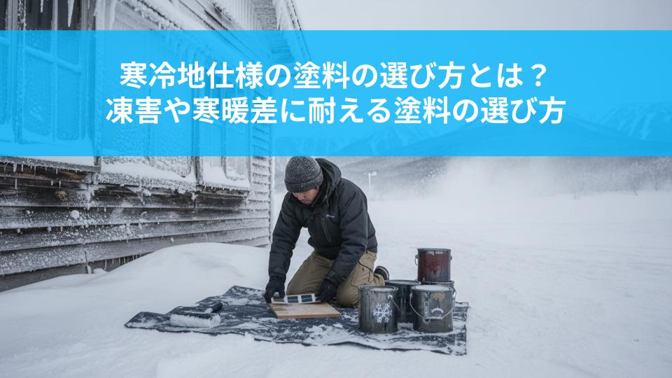寒冷地仕様の塗料の選び方とは？凍害や寒暖差に耐える塗料の選び方