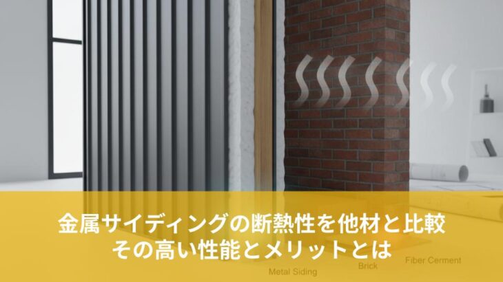 金属サイディングの断熱性を他材と比較！その高い性能とメリットとは？